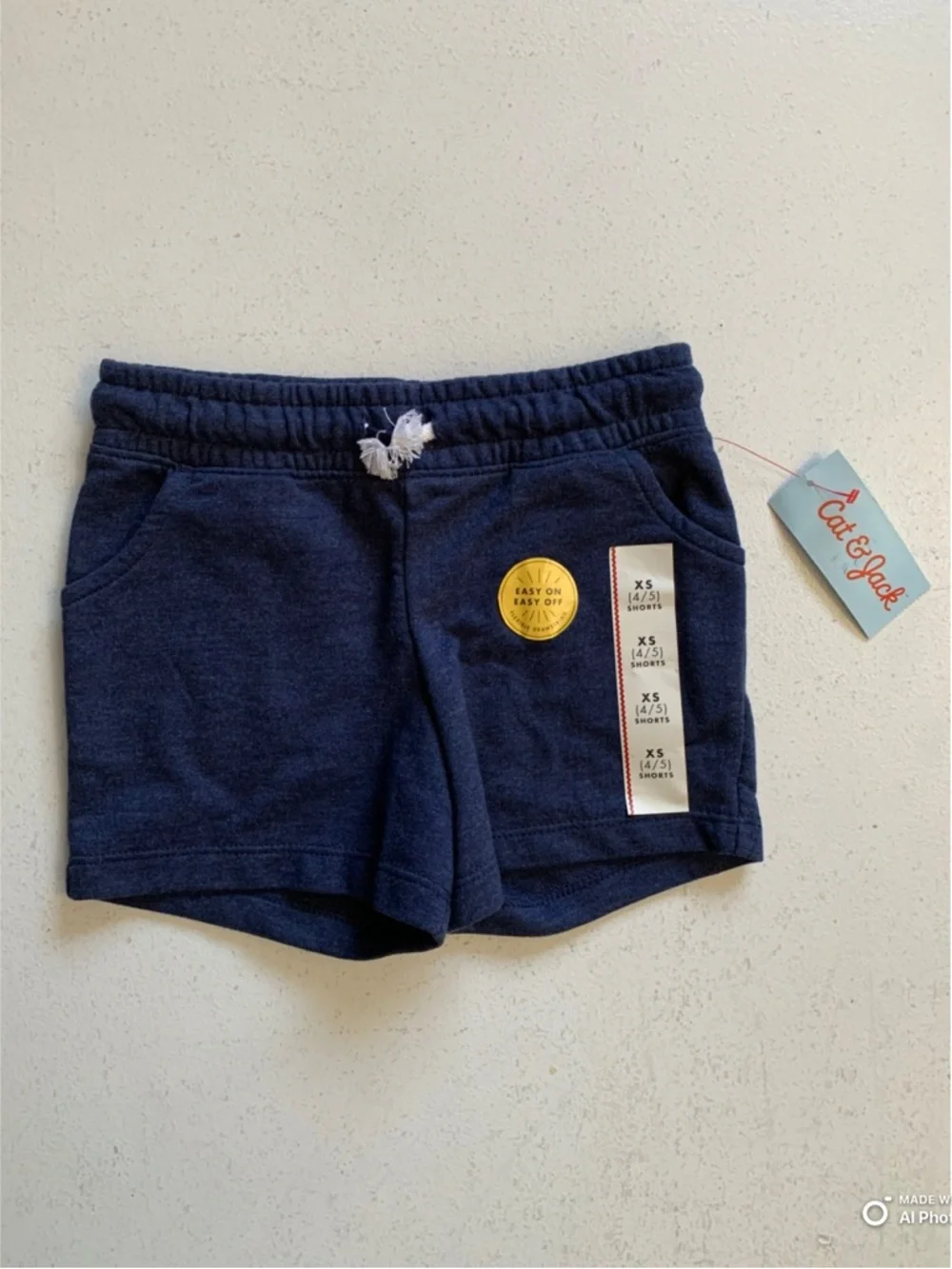 Lot of 4-Pairs of Shorts Girls Size XS (4/5) from Cat & Jack + All In Motion NWT